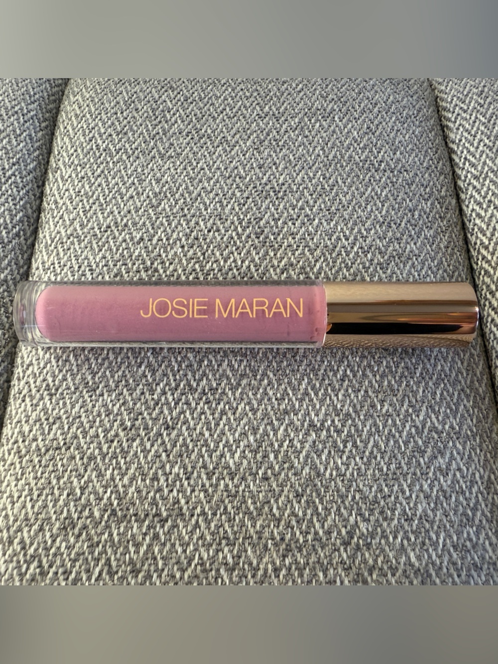 Josie Maran Lip Gloss in Pink Bloom, Argan Natural Volume - Picture 6 of 12
